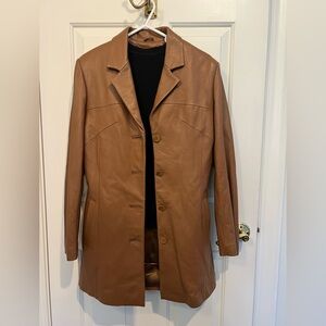 Wilson’s Leather Blazer Style Trench Coat